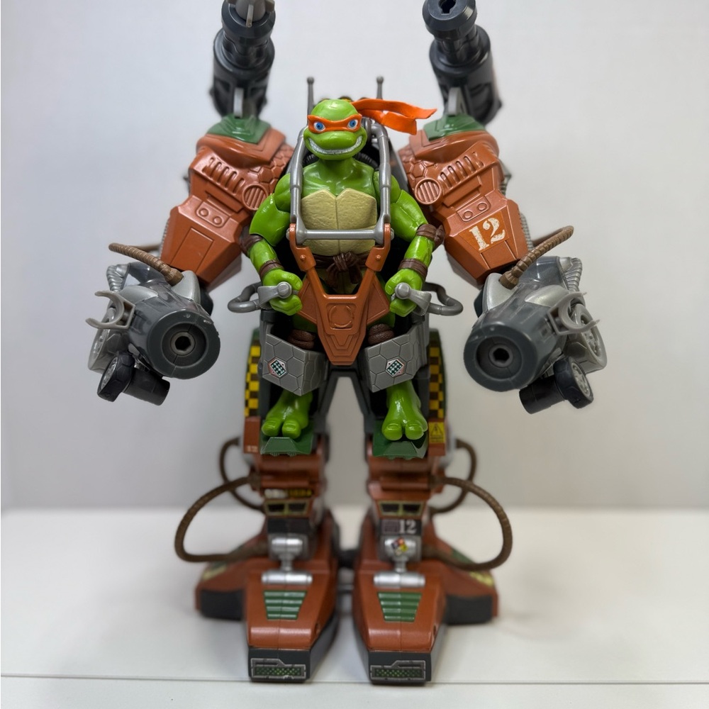 2008 Playmate Mirage studios Teenage Mutant Ninja Turtles Battle Michael Angelo - Picture 1 of 5